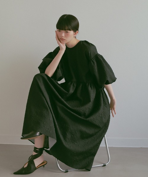 EFOLE バックオープン エンボス ワンピース EFOLE ワンピース バックオープン エンボス : ZOZOTOWN Yahoo!店