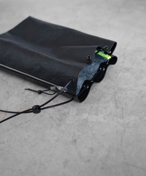 SENTI（センティ） ショルダーバッグ Dyneema(R) Leather DRAWSTRING