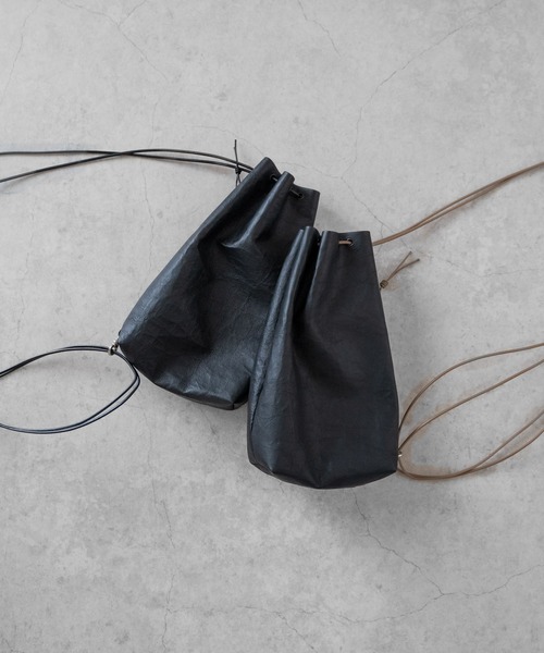 SENTI（センティ） ショルダーバッグ Dyneema(R) Leather DRAWSTRING