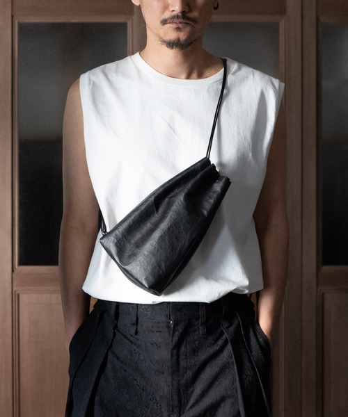 SENTI（センティ） ショルダーバッグ Dyneema(R) Leather DRAWSTRING