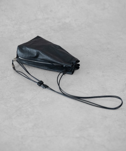 SENTI（センティ） ショルダーバッグ Dyneema(R) Leather DRAWSTRING