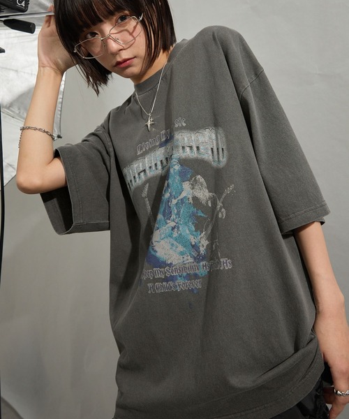 Snap club tシャツ 「Snap club」ビッグシルエットヴィンテージ
