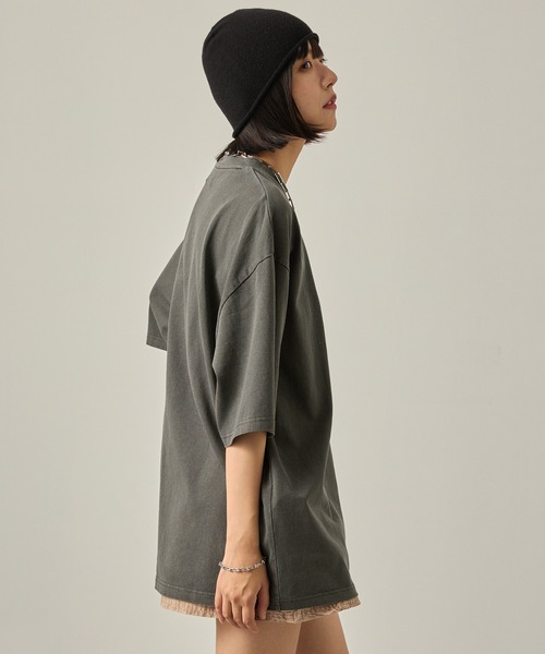Snap club tシャツ 「Snap club」ビッグシルエットヴィンテージ