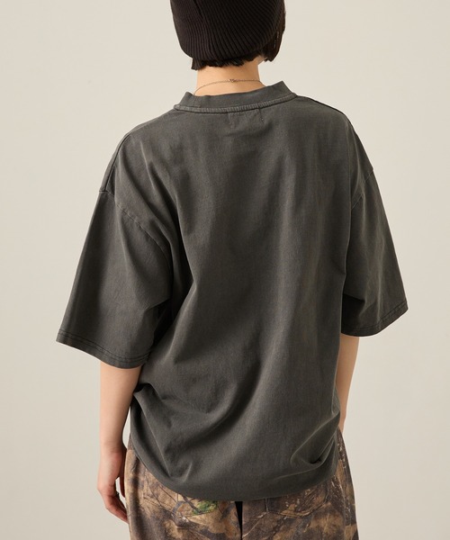 Snap club tシャツ 「Snap club」ビッグシルエットヴィンテージ加工