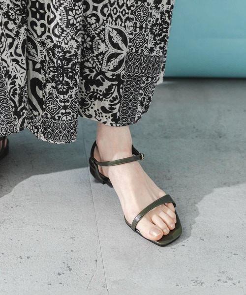 GIA/RHW アンクルストラップスエードサンダル