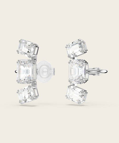 SWAROVSKI ピアス 「公式」「スワロフスキー」Millenia クリップ