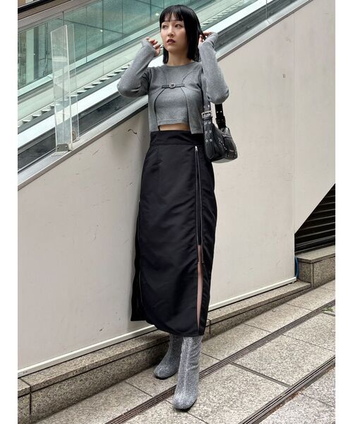 スカート SARRI AMBIDEX Store ○FISH ジャカード スカート(F クロ): l'atelier