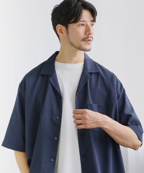 LIL VENDARS シャツ Buyer's Select/テックリネンオープンカラー