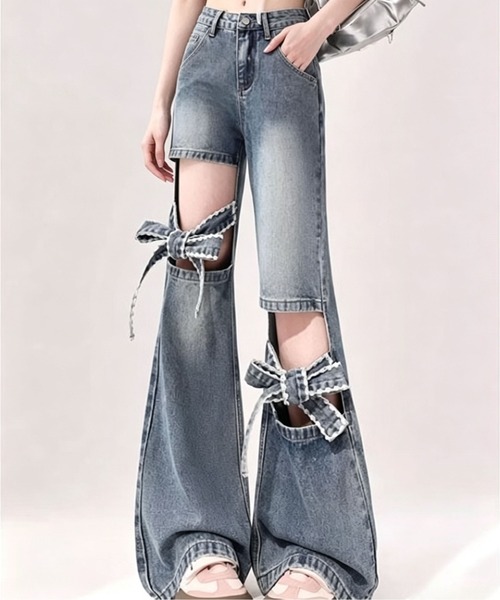 gossip!ロサンゼルス ジーンズ デニム デニムパンツ 「サイズあり」膝