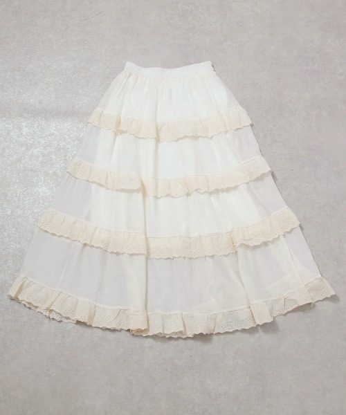 スカート シアーフリルティアードスカート : ZOZOTOWN Yahoo!店 - 通販