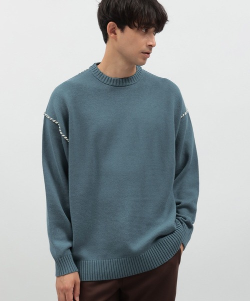 LAKOLE（ラコレ） セーター ニット ハンドステッチプルオーバー