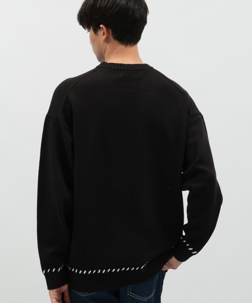 LAKOLE（ラコレ） セーター ニット ハンドステッチプルオーバー