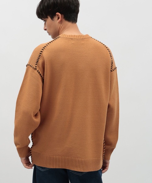 LAKOLE（ラコレ） セーター ニット ハンドステッチプルオーバー