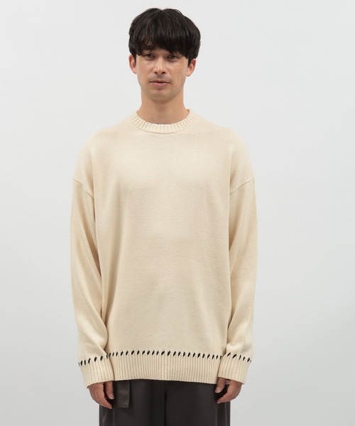 LAKOLE（ラコレ） セーター ニット ハンドステッチプルオーバー