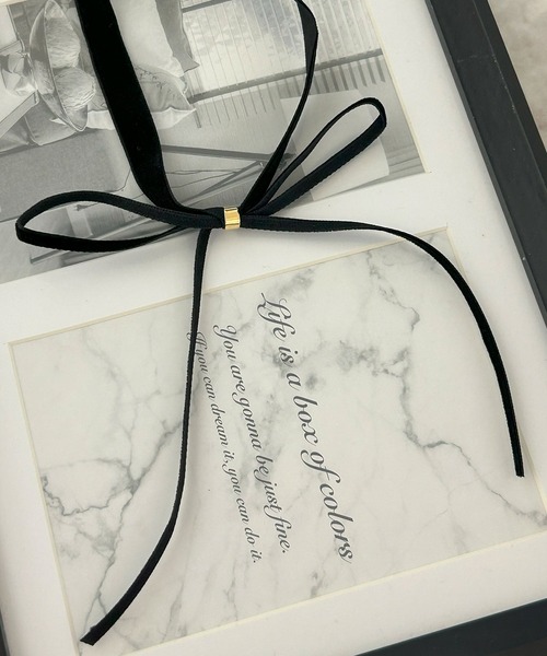 DiamondHearts（ダイヤモンドハーツ） チョーカー ベロアリボン