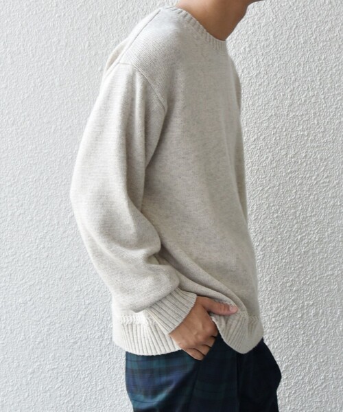 SHIPS any セーター ニット any:「手洗い可能」ラム ライク クルー