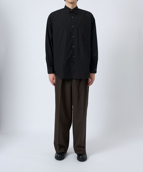 markaware シャツ オーガニックエジプトコットンタイプライター  