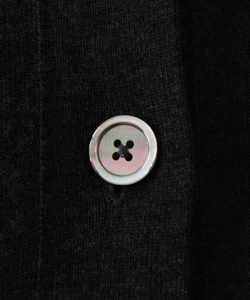 IENA スーパーファインスムースショートカーディガン イエナ ブラック イエナ IENA 《追加2》スーパーファインスムース ショートカーディガン