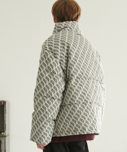 ダウン 「BOY LONDON」BOY MONOGRAM JACQUARD DOWN JACKET GREY メンズ レディース 【CIAOPANIC TYPY】