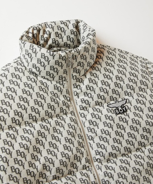 ダウン 「BOY LONDON」BOY MONOGRAM JACQUARD DOWN JACKET GREY メンズ レディース 【CIAOPANIC TYPY】