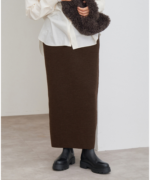 IENA（イエナ） スカート 「追加」スーパーファインスムースニット