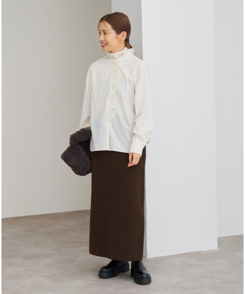 イエナ　スーパーファインスムースニットスカート　36 IENA（イエナ） スカート 「追加」スーパーファインスムースニット