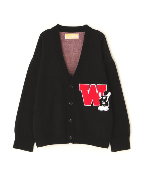 カーディガン SKOLOCT/スコロクト×ホワイトランド/KNIT CARDIGAN レディース メンズ WHITELAND カーディガン SKOLOCT×WHITELAND/スコロクト×ホワイト