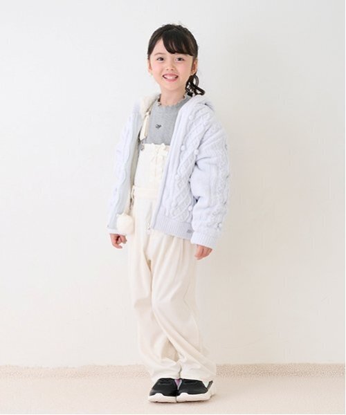 mezzo piano サロペット オーバーオール 裏起毛デニム・コール天