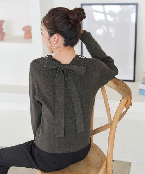 KOBE LETTUCE（神戸レタス） ニット セーター 2wayボウタイリボン