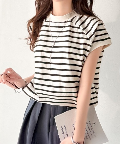 classicalelf tシャツ 綿100%USAコットン。大人のモックネック