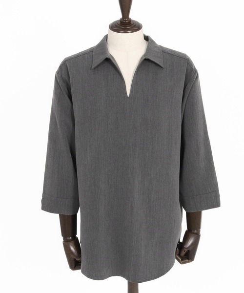 CAMBIO（カンビオ） シャツ ms5917-Drape 3-4 Sleeve Skipper Pullover