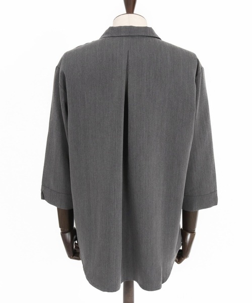 CAMBIO（カンビオ） シャツ ms5917-Drape 3-4 Sleeve Skipper Pullover