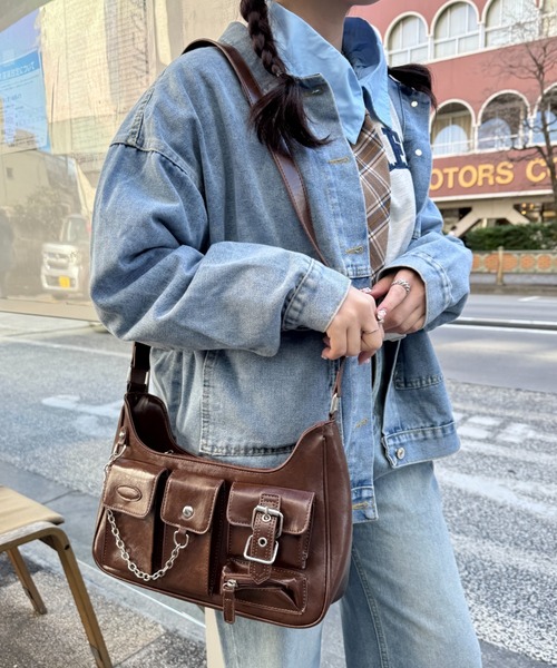 SOLLON.（ソルロン） ショルダーバッグ バッグ アウトポケットワン