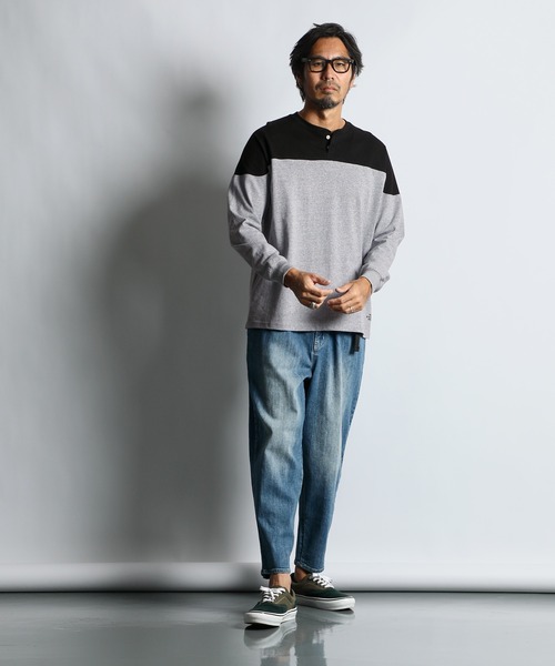 LGB D.HENLY Tシャツ ヘンリーネック ルグランブルー a2e462835b6a5cc73d3db6a4da824d