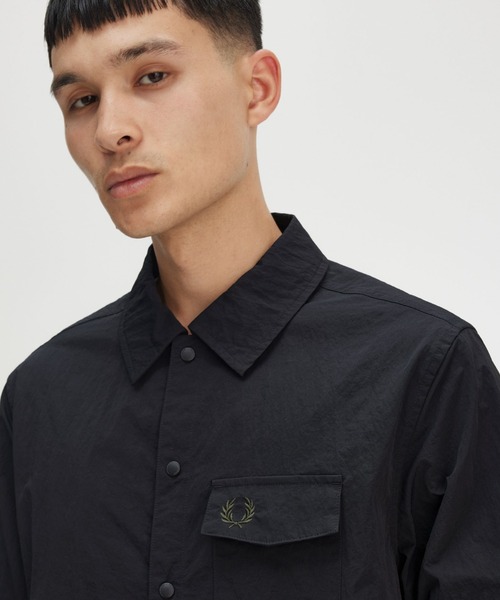 ジャケット・アウター FRED PERRY / Seam Detail Shell Jacket Fred Perry Shell Jacket Laurel Wreath Green / Night Green