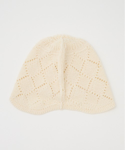 SLY（スライ） ニット帽 ニットキャップ COTTON CROCHET CAP コットン