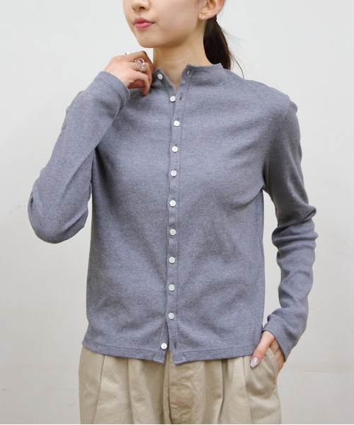 カーディガン ORCIVAL/オーシバル　モックネックカーディガン　MOCK NECK CARDIGAN　OR-C0424 CMR レディース | ORCIVAL | 08