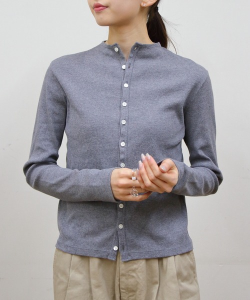 カーディガン ORCIVAL/オーシバル　モックネックカーディガン　MOCK NECK CARDIGAN　OR-C0424 CMR レディース | ORCIVAL | 09