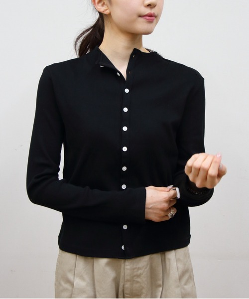 カーディガン ORCIVAL/オーシバル　モックネックカーディガン　MOCK NECK CARDIGAN　OR-C0424 CMR レディース | ORCIVAL | 03
