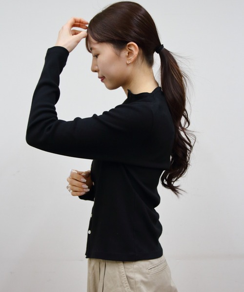 カーディガン ORCIVAL/オーシバル　モックネックカーディガン　MOCK NECK CARDIGAN　OR-C0424 CMR レディース | ORCIVAL | 04