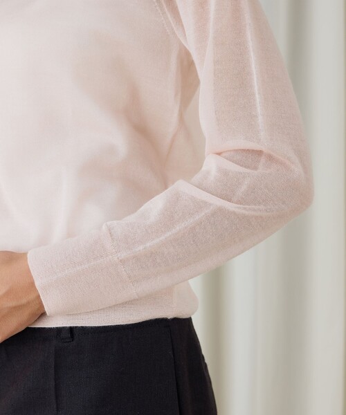 DES PRÉS 新品タグ付き ベーシックウールシルク ロングカーディガン LONGCARDIGAN/SILK COTTON - DRESS HERSELF ONLINESHOP / ドレス