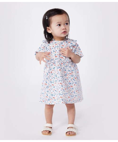 PETIT BATEAU 花柄 半袖ワンピース 12ans/152cm プチバトー PETIT BATEAU 花柄ワンピース 12m - メルカリ