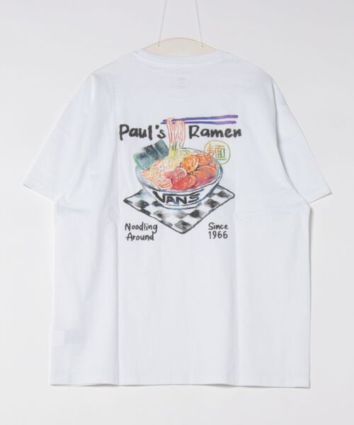 大人気★VANS ショートスリーブ RAMEN TEE★半袖 Tシャツ UNISEX VANS tシャツ ヴァンズ RAMEN TEE ショートスリーブ VN000U0HBLK