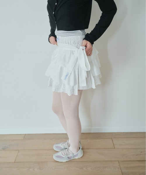 smyeon マルチリボンティアードスカート Smyeon スカート Multi ribbon tiered skirt/マルチリボン