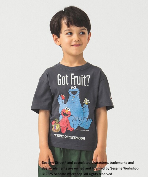 FRUIT OF THE LOOM tシャツ / セサミストリート プリント T