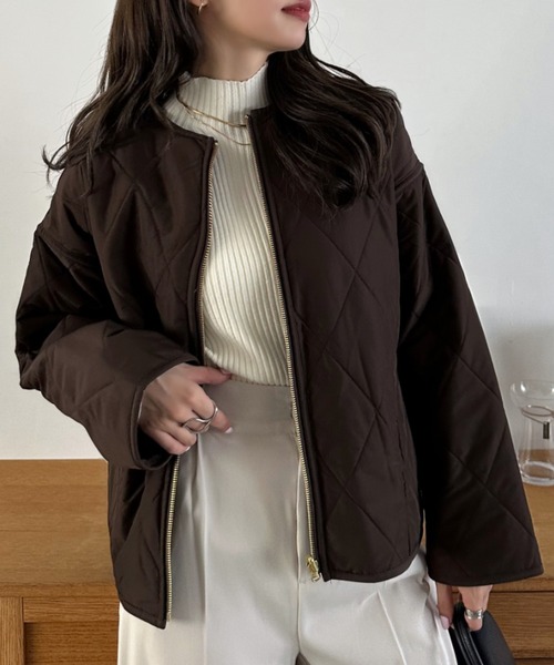 theory luxe（セオリーリュクス） ノーカラーコート 38 グレー