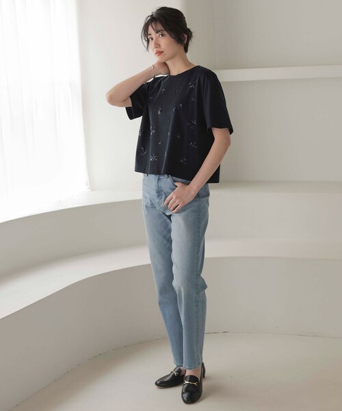 tシャツ 「洗える」スパンコール Tシャツ レディース : ZOZOTOWN