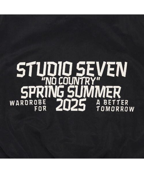 STUDIO SEVEN ブルゾン アウター Back Logo Text Jacket「STUDIOSEVEN