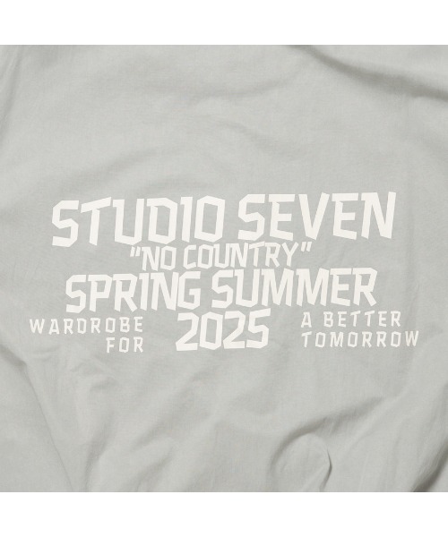 STUDIO SEVEN ブルゾン アウター Back Logo Text Jacket「STUDIOSEVEN