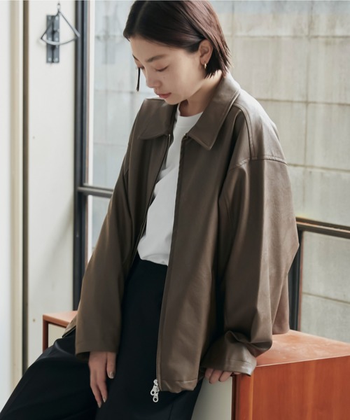 「andme」 ブルゾン M ブラック レディース_画像7